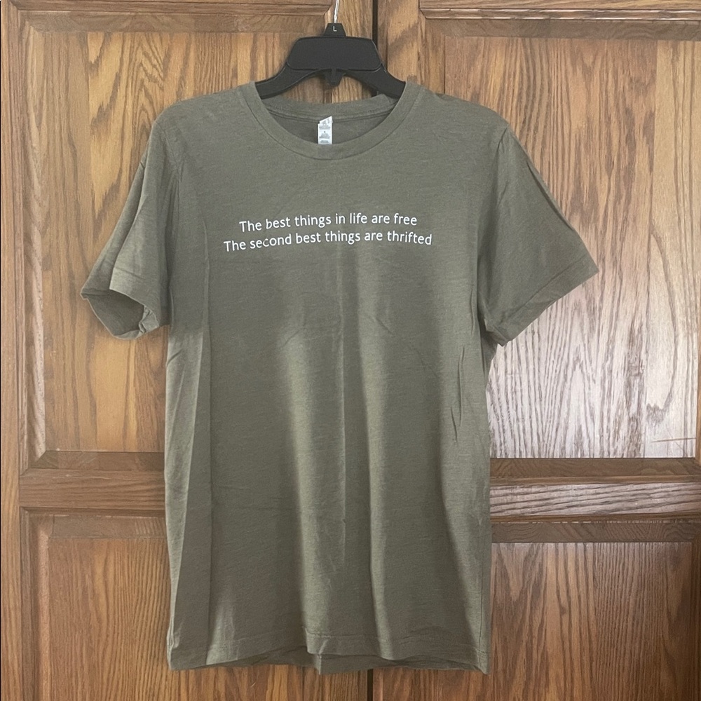 Bella Canvas Green Thrift Tee